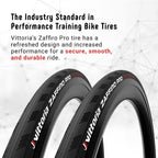 Vittoria Zaffiro Pro G20 Road Bike Tires For Performance Training In All Conditions (700X25C Tire)