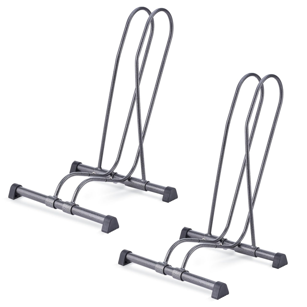 Single Bike Stand Floor by Delta Cycle (2-Pack) - Tool-Free Adjustable Bike Racks for Mountain, Fat Tire, Road Bikes, Freestandi