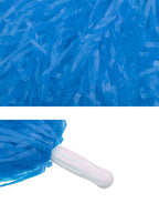 Pangda 12 Pack Cheerleading Pom Poms Sports Dance Cheer Plastic Pom Pom For Sports Team Spirit Cheering (Blue And Yellow)