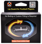 Oral Mart Football Mouth Guard (Ice & Fire) - Lip Guard Mouthpiece - Football Mouthguard Pacifier Protector With Detachable Stra