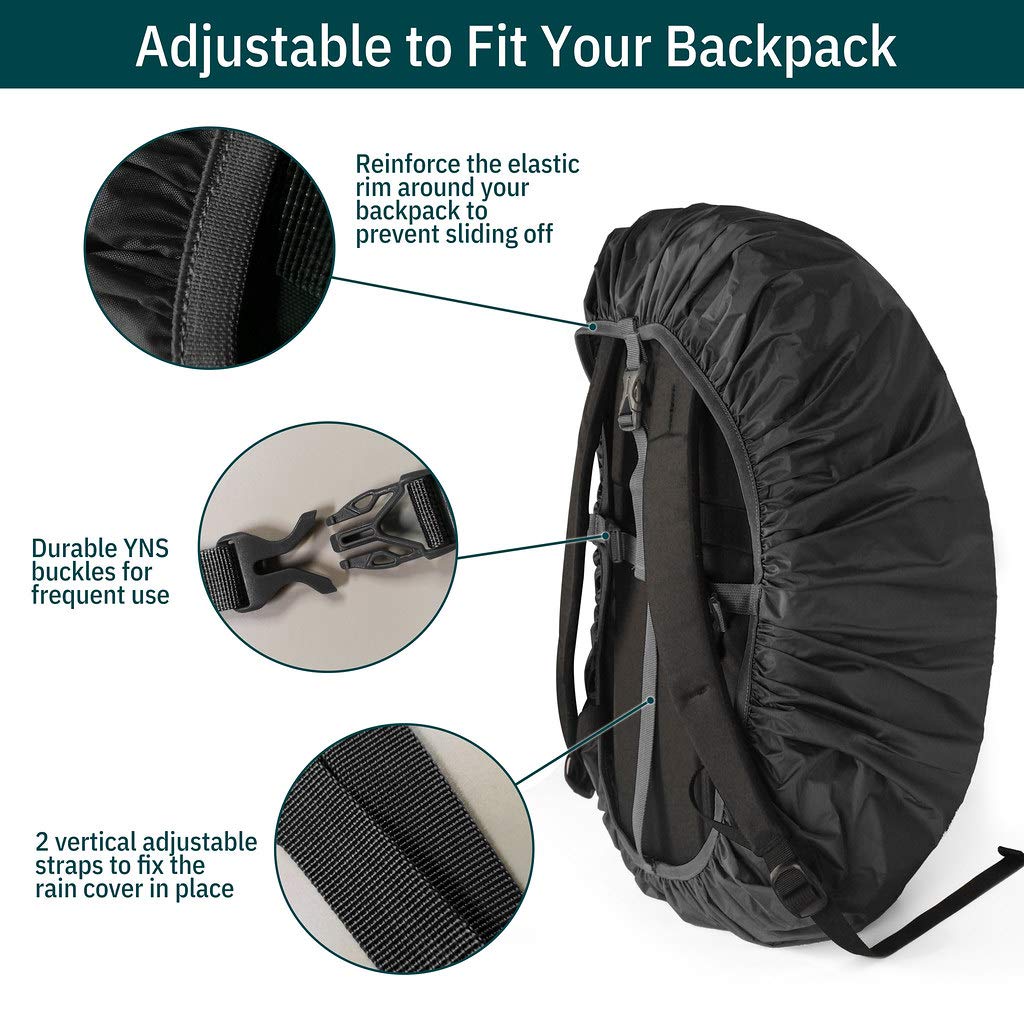 Unigear Backpack Rain Cover Waterproof Rating 5000Mm Ultraportable And Durable With 2 Anti-Slip Buckle Strap, Integrated Carry P