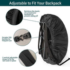 Unigear Backpack Rain Cover Waterproof Rating 5000Mm Ultraportable And Durable With 2 Anti-Slip Buckle Strap, Integrated Carry P