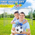 Jalunth Soccer Goalkeeper Goalie Gloves Kids Youth Goal Keeper Field Player Glove Boys Girls Ages 7-8 Years Old Anti-Slip Latex