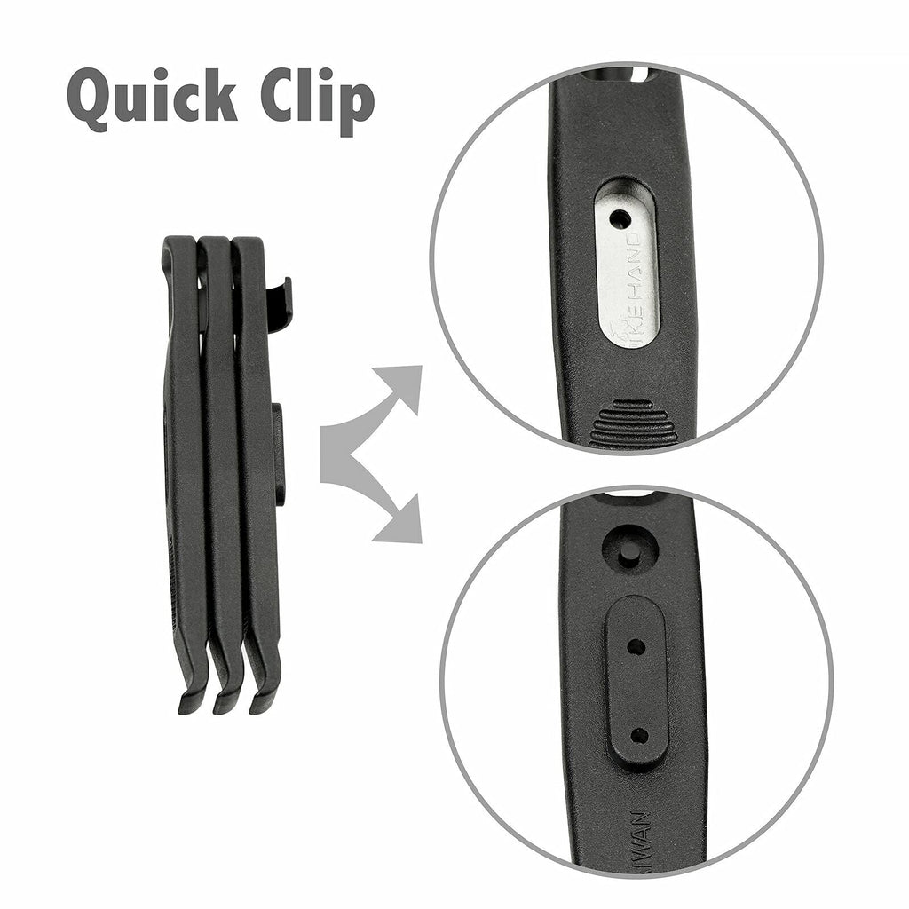 3 X Bikehand Bike Bicycle Plastic Metal Boosted Tool Tire Levers - Great To Remove Tire At Ease And Replace The Tubes Without Da
