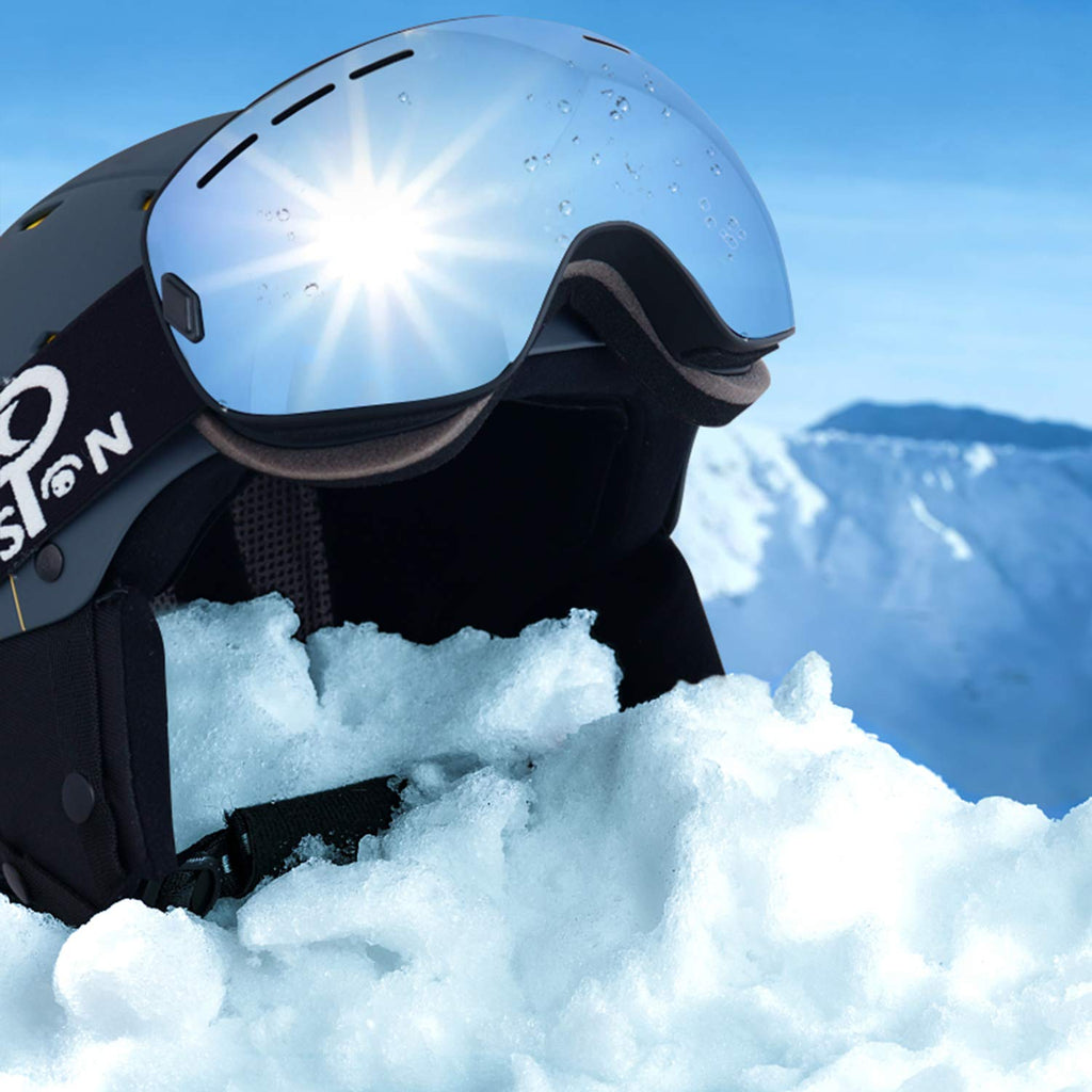 Exp Vision Snowboard Ski Goggles Men Women Youth, Anti Fog Otg Winter Snow Goggles Spherical Detachable Lens