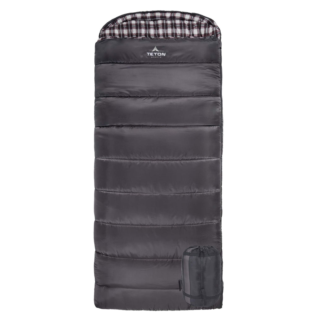 Teton Sports Fahrenheit Xxl +20F Sleeping Bag; Teton Sleeping Bag Great For Cold Weather Camping; Lightweight Sleeping Bag; Hiki
