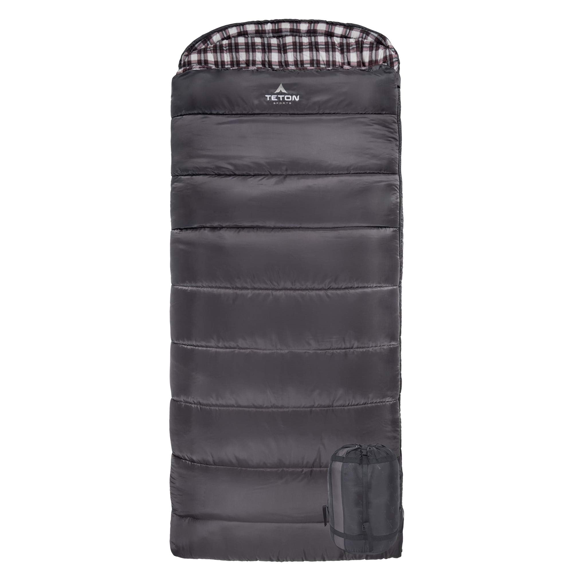 Teton Sports Fahrenheit Xxl +20F Sleeping Bag; Teton Sleeping Bag Great For Cold Weather Camping; Lightweight Sleeping Bag; Hiki