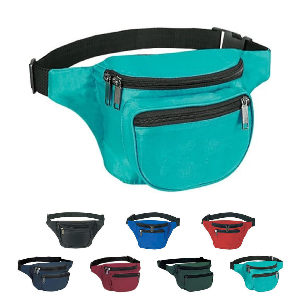 Yens Fantasybag 3-Zipper Fanny Pack-Teal, Fn-03