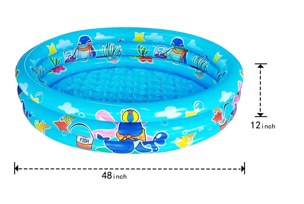 3 Rings Kiddie Pool For Toddler, 48