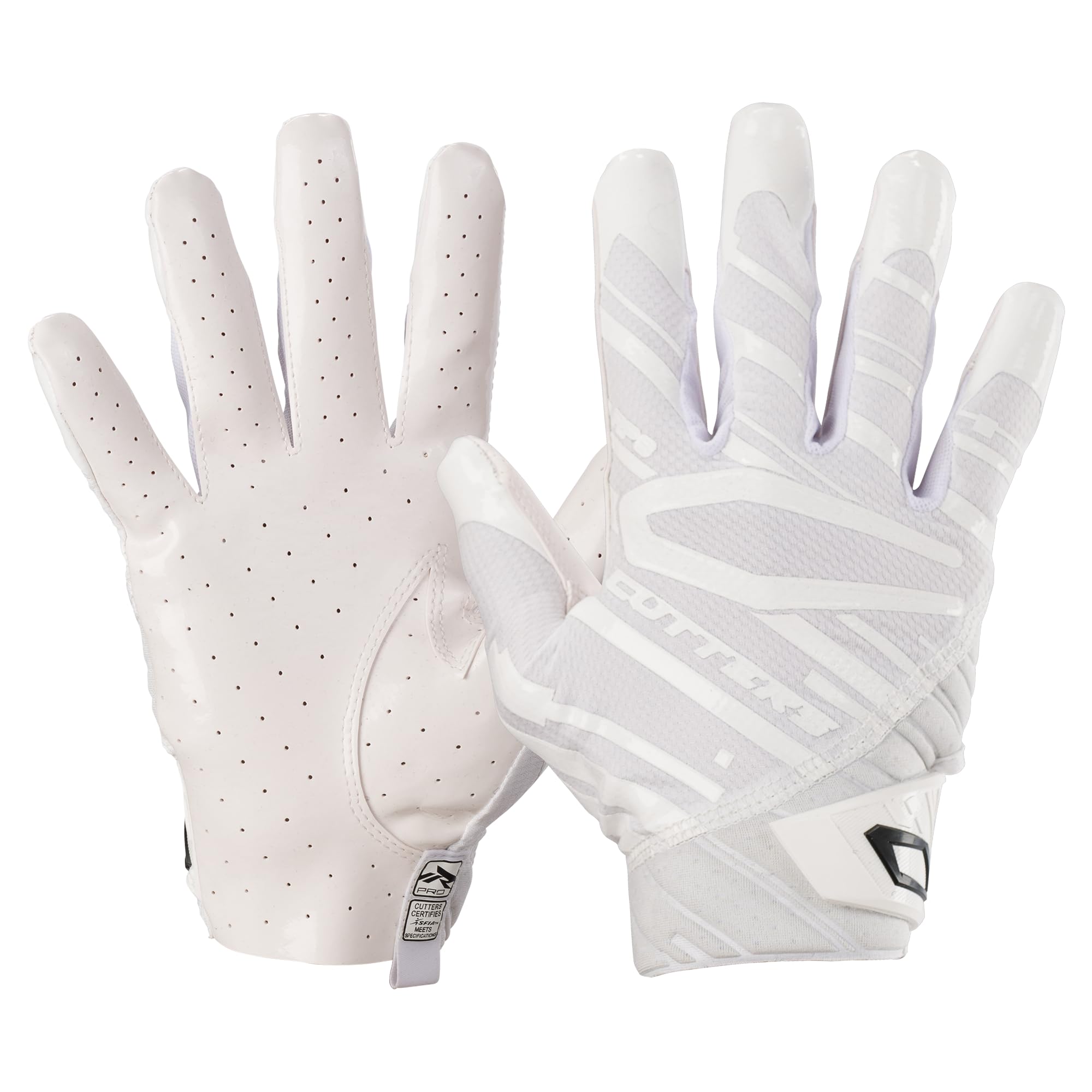 Cutters Rev Pro 6.0 Receiver Gloves Solid White XXL