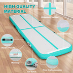 Fbsport 16Ft Inflatable Air Gymnastics Mat Training Mats 4 Inches Thickness Gymnastics Tracks For Home Use/Training/Cheerleading