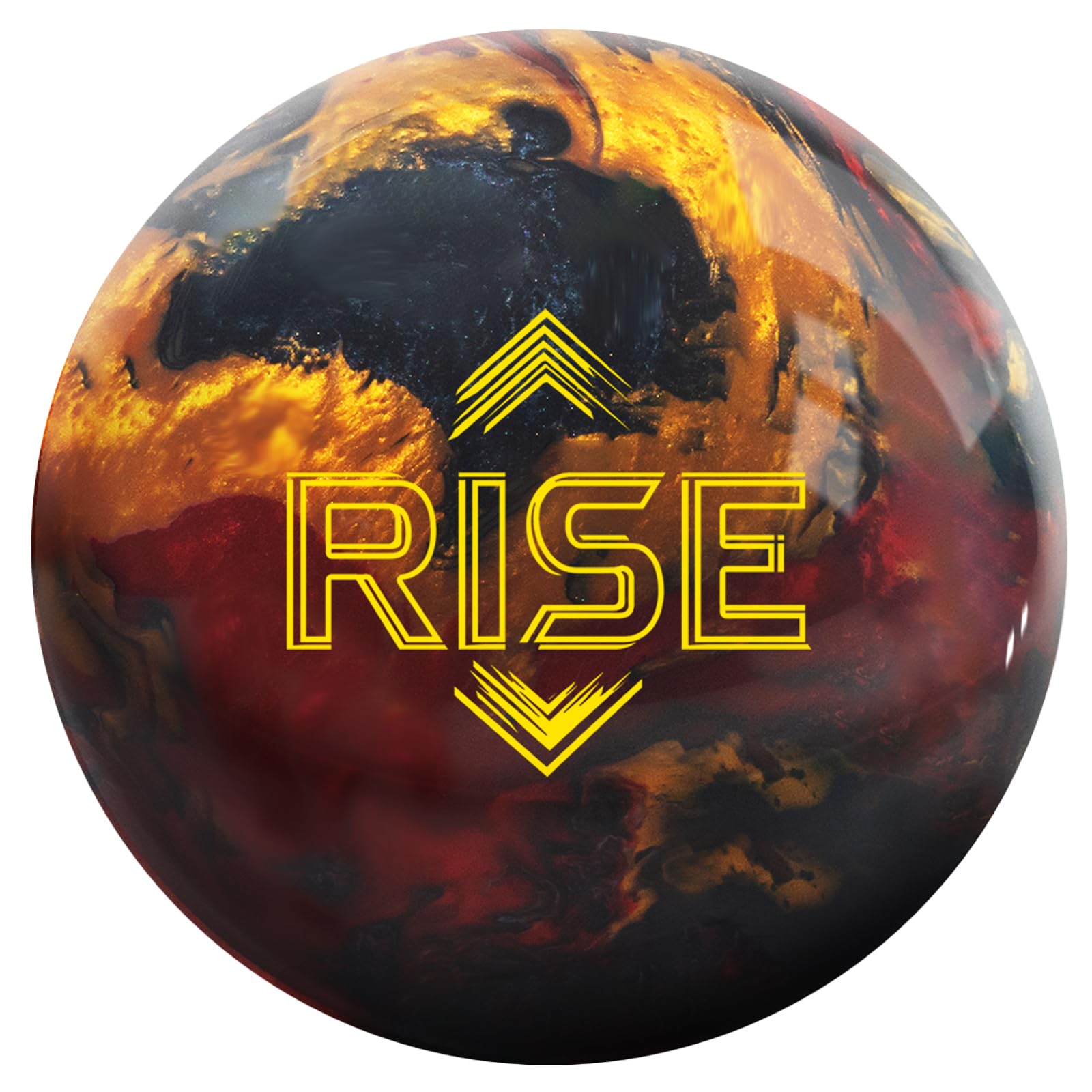 KR Strikeforce Rise Undrilled Bowling Ball Red/Black/Gold Pearl 13lb
