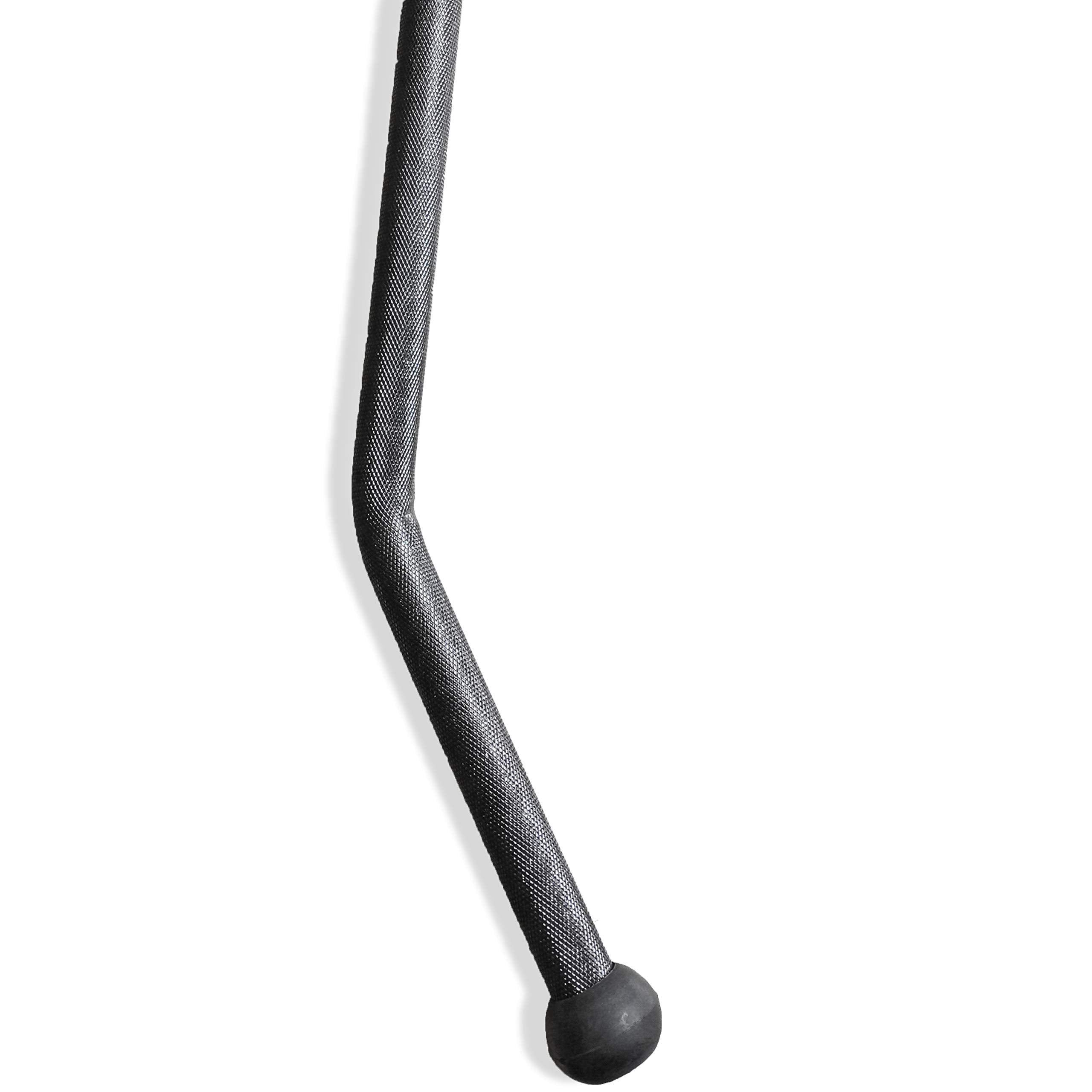 Cap Barbell Lat Pull Machine Bar With Revolving Hanger, 48   , Black