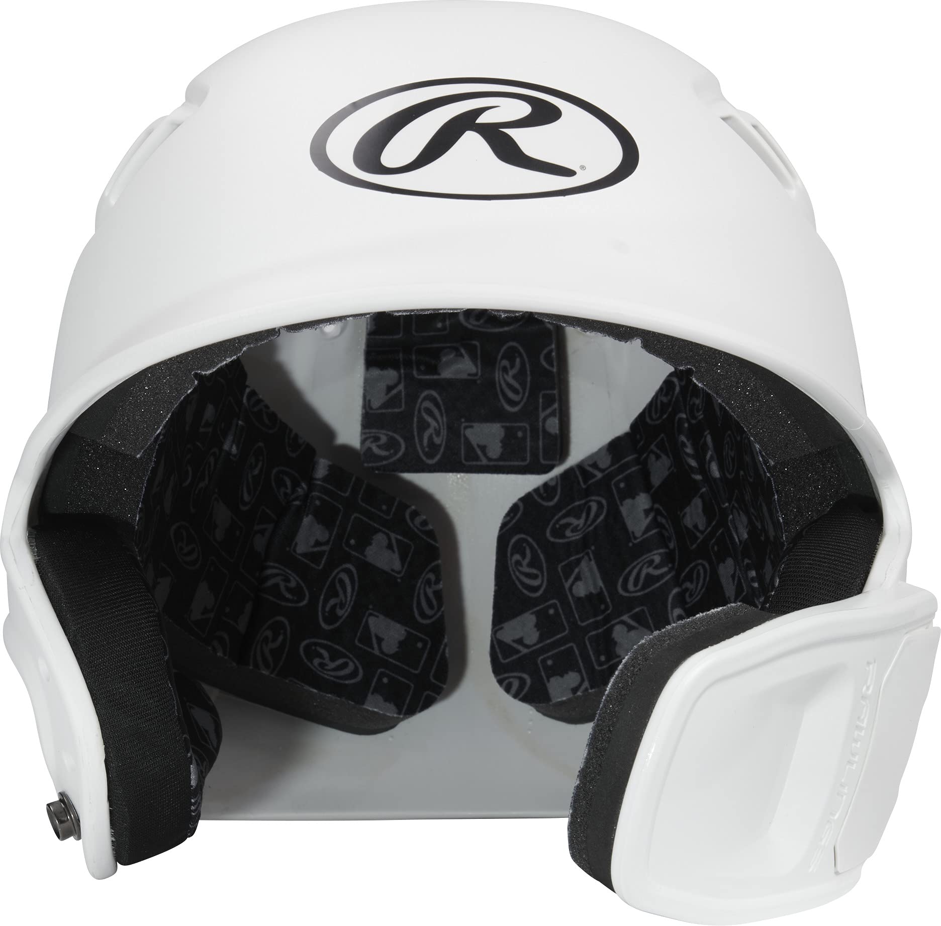 Rawlings | R16 Reversible Ext | Matte Batting Helmet | Reversible Face Guard | Senior | Matte White