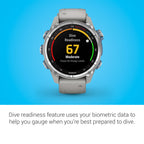 Garmin Descent Mk3, Dive Computer And Multisport Gps Smartwatch, Fog Gray