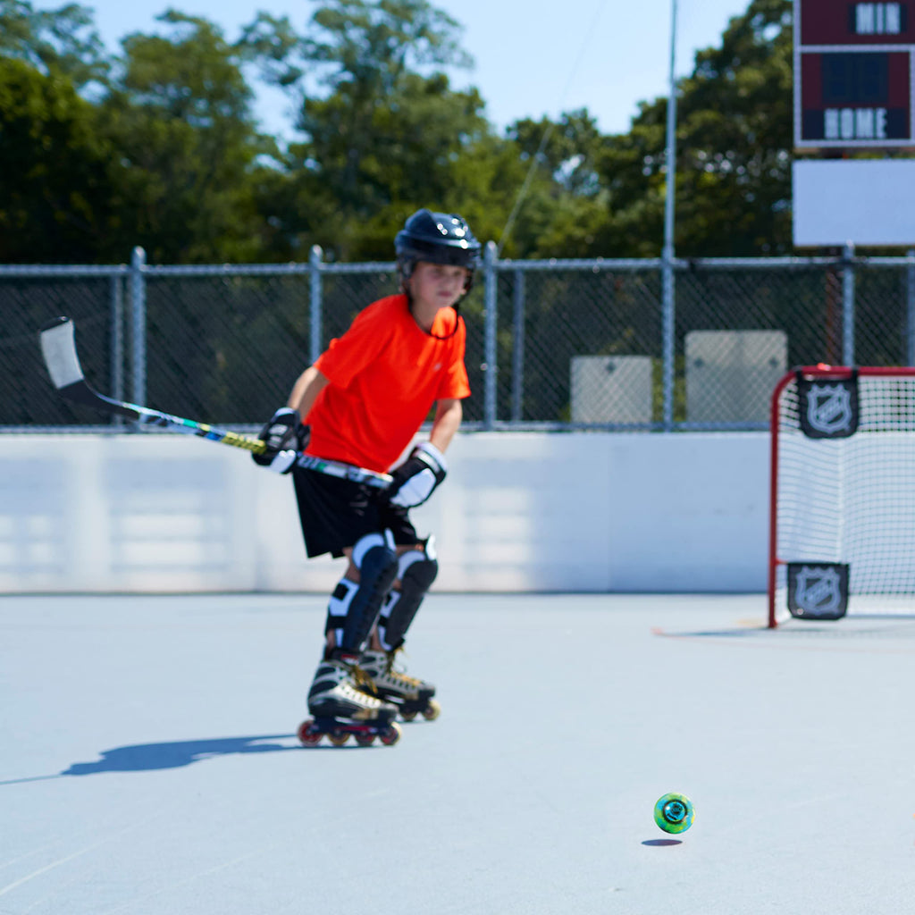 Franklin Sports Nhl Street Hockey Balls - No Bounce Outdoor Street + Roller Hockey Balls - Official Size Outdoor Street Hockey B