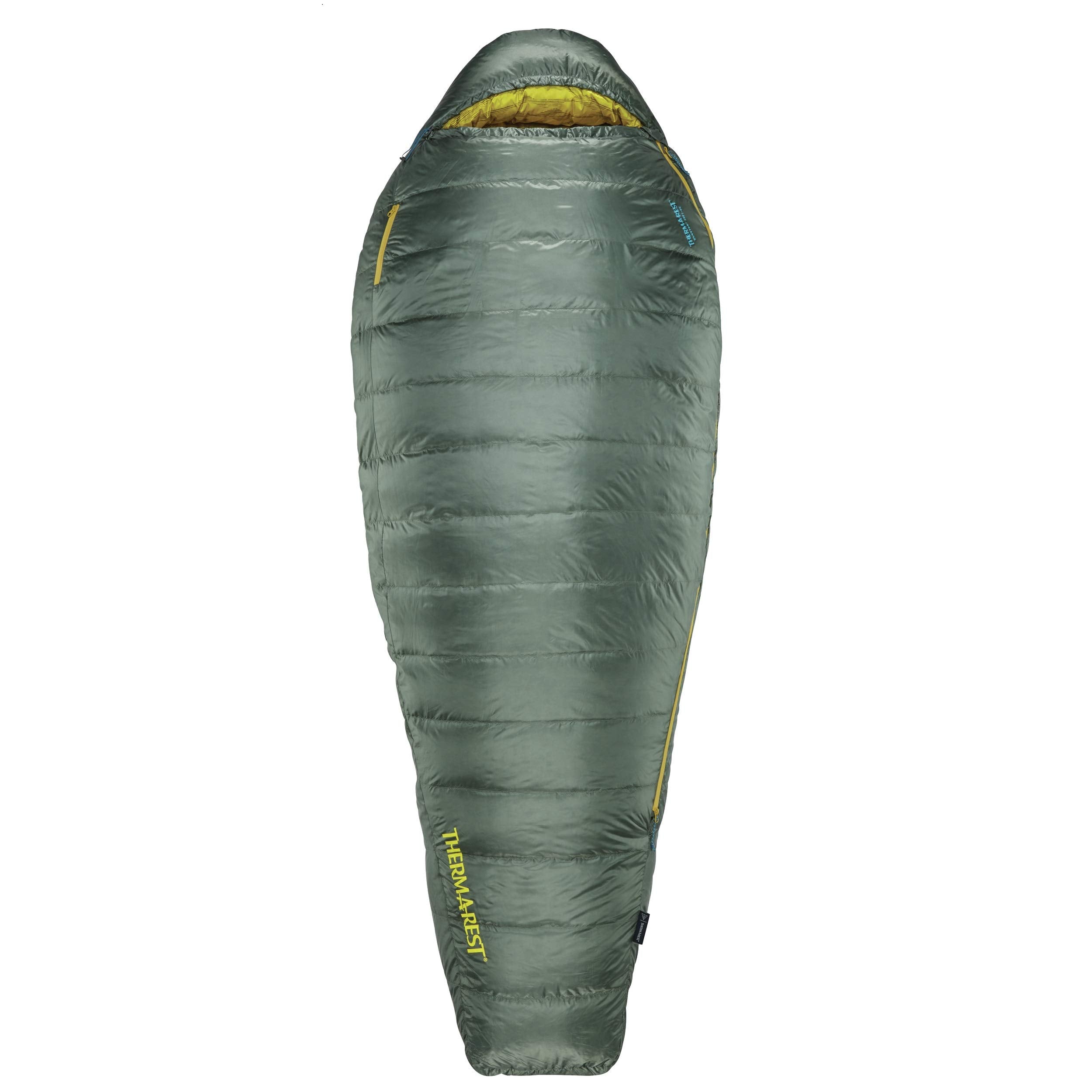Therm-A-Rest Questar 20F/-6C Lightweight Down Mummy Sleeping Bag, Small, Balsam