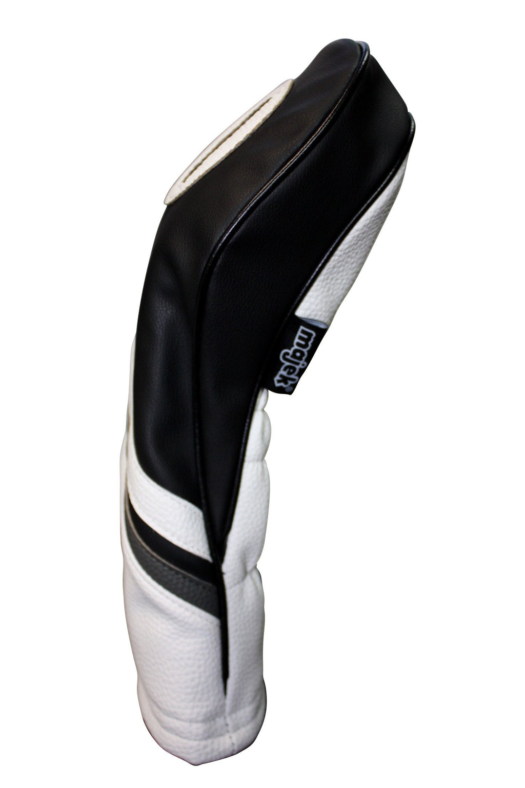 Golf Headcovers Black And White Leather Style 1 & 5 Driver And Fairway Head Cover Fits 460Cc Drivers