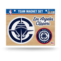 Rico Industries Nba Basketball Los Angeles Clippers Team Magnet Set 8.5 X 11 - Home D  Cor - Regrigerator, Office, Kitchen