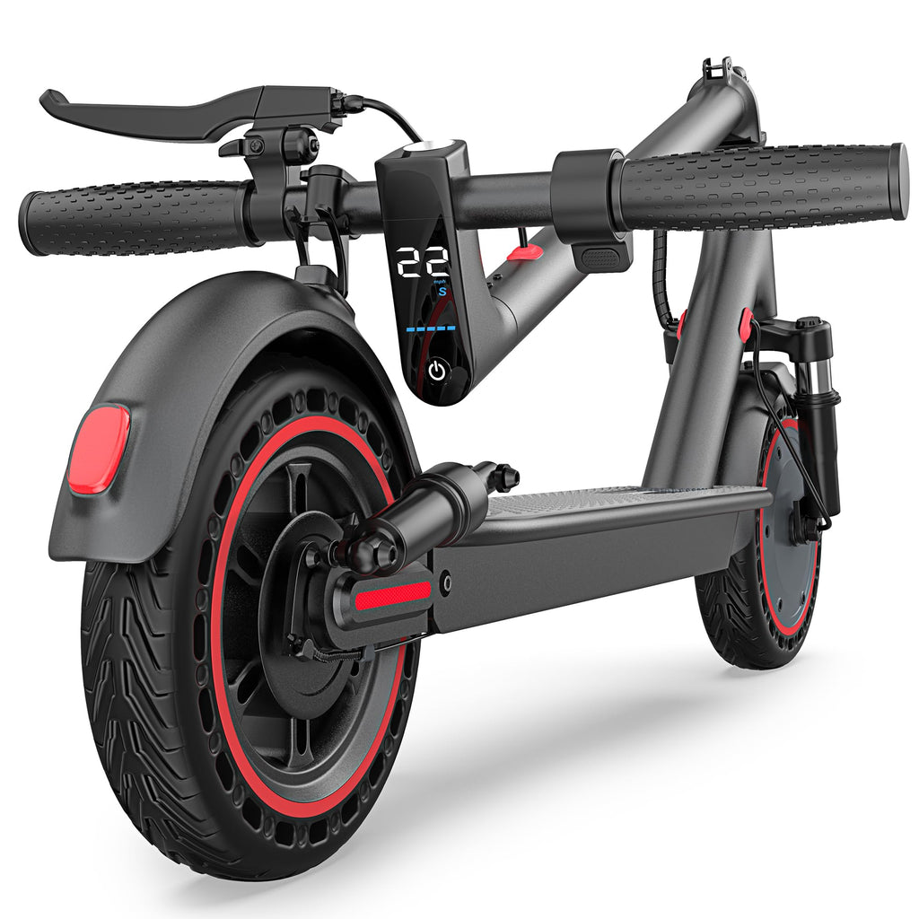 Maxshot Electric Scooter, 8.5 /10 /14 Tire, 16/19/22 Mph Top Speed, 12/16/21/27/28/49/50 Miles Long Range, Folding Escooter for 