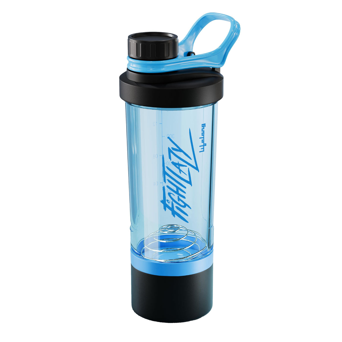 Lifelong Plastic Gym Shaker Bottle Bpa Free Protein Shaker For Men & Women With Extra Compartment | 600Ml | Leakproof Shaker For