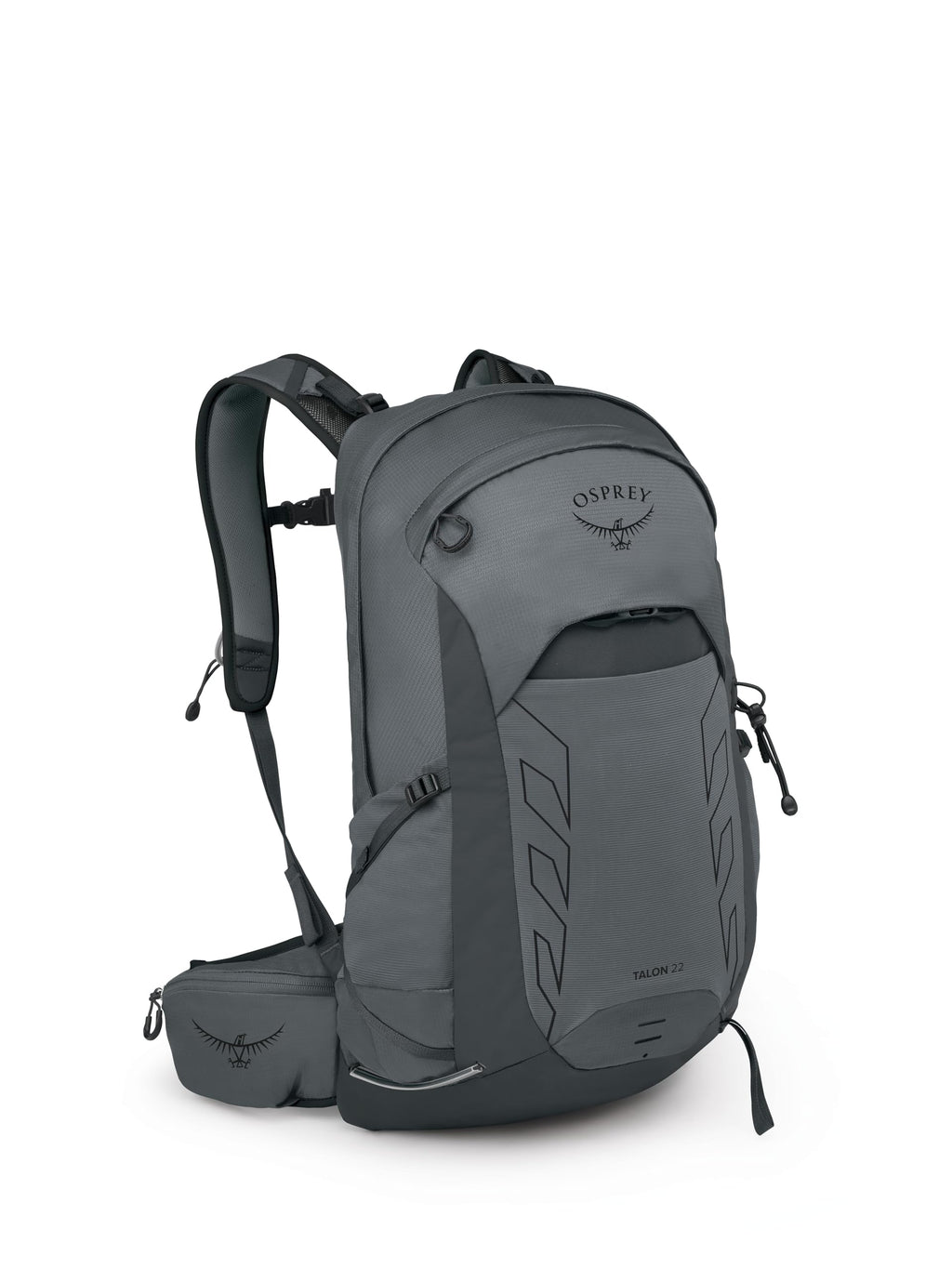 Osprey Talon 22L Mens Lightweight Hiking Backpack - Small Daypack for Travel & Camping, Phantom Grey/Dark Charcoal