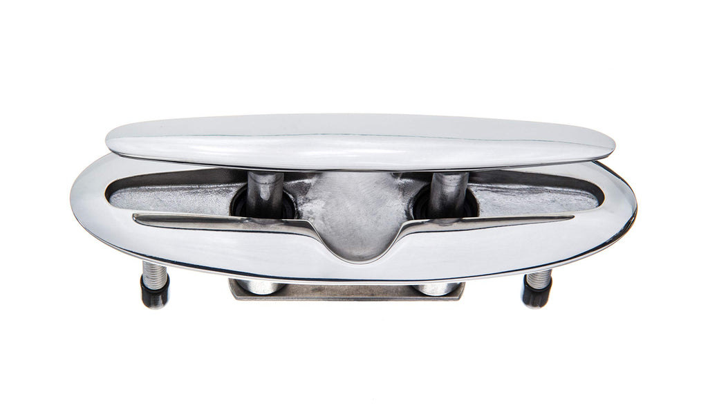 Attwood 66516-1 Retractable Low-Profile Stainless Steel Marine Boat 7-Inch Neat Cleat (66516-7)