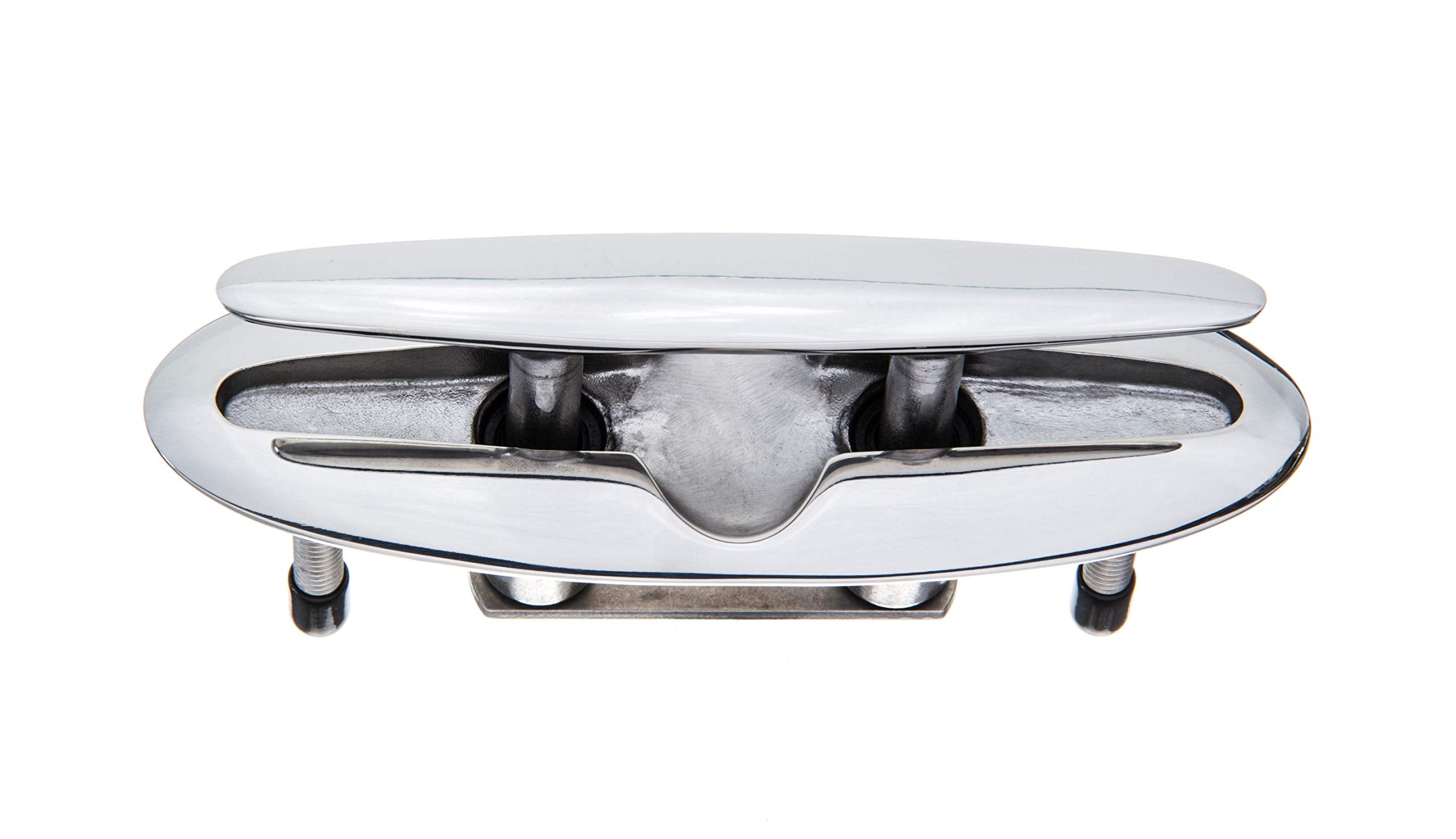 Attwood 66516-1 Retractable Low-Profile Stainless Steel Marine Boat 7-Inch Neat Cleat (66516-7)