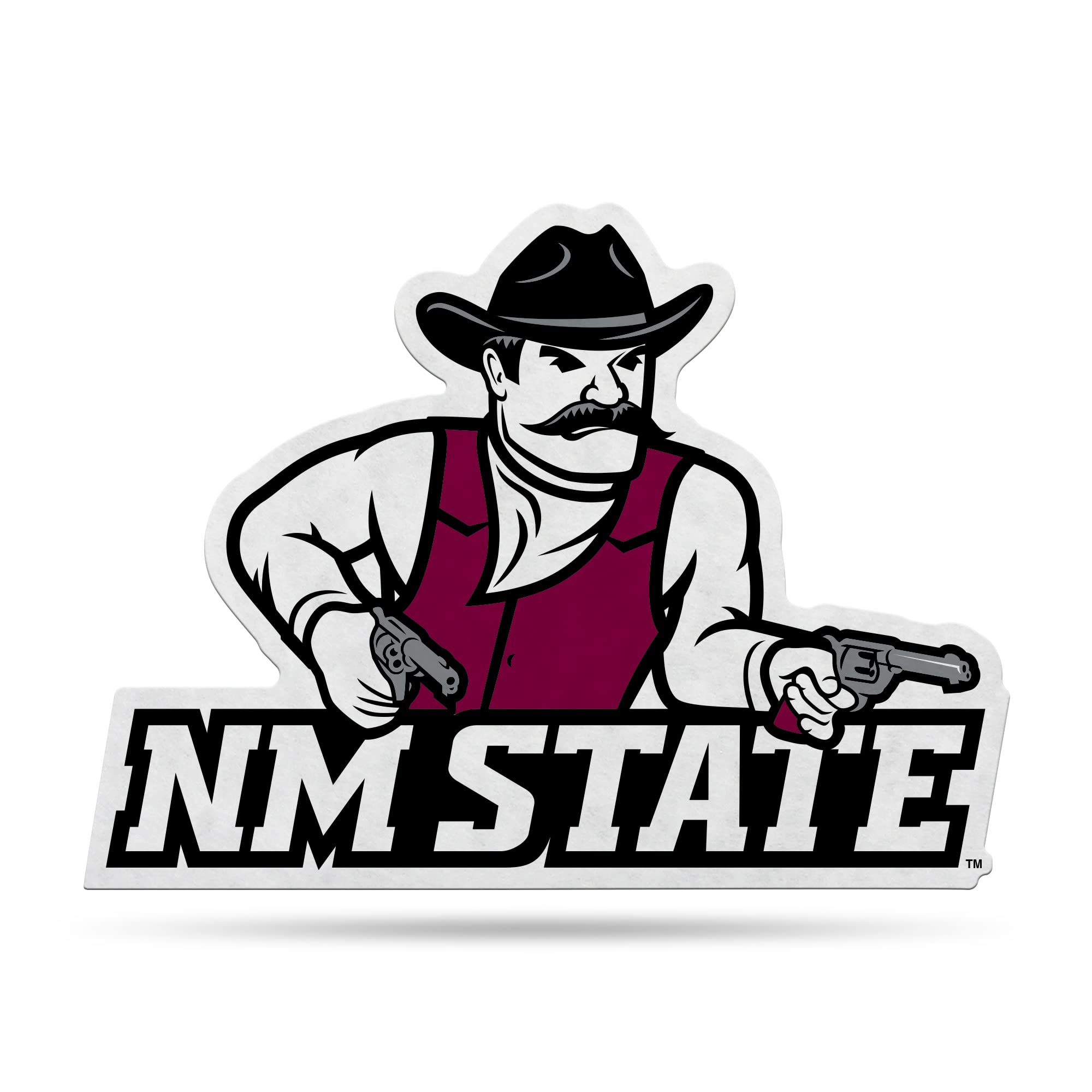 Rico Industries Ncaa New Mexico State Aggies Primary Shape Cut Pennant - Home And Living Room D  Cor - Soft Felt Ez To Hang