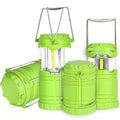 SEAMAGIC 4-Pack LED Green Camping Lanterns, Portable Camping Lights, Outdoor Handled Lamps, Essential Emergency Lights for Power