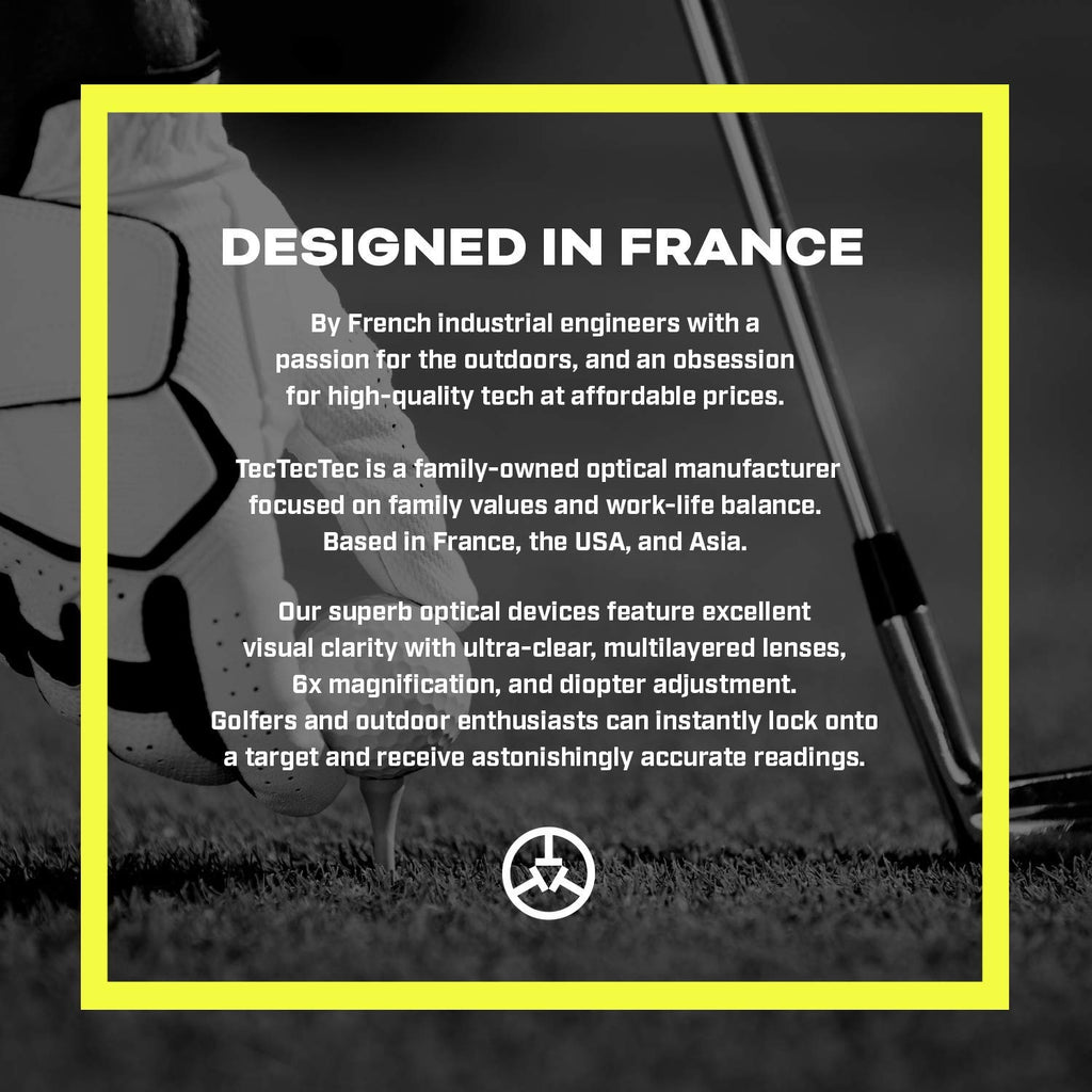 Tectectec Vpro500 Golf Rangefinder With High-Precision, Laser Range Finder Binoculars With Pinsensor And Battery, Golf Accessori