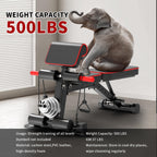 Adjustable Weight Bench,Utility Workout Bench Foldable Incline Decline Benches For Home Gym Full Body Workout,Load 600Lbs