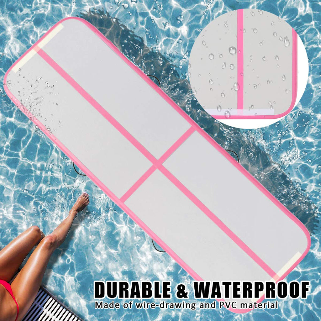 Fbsport 10Ft Inflatable Air Gymnastics Mat Training Mats 4/8 Inches Thickness Gymnastics Tracks For Home Use/Training/Cheerleadi