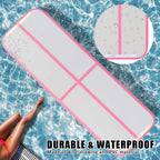 Fbsport 10Ft Inflatable Air Gymnastics Mat Training Mats 4/8 Inches Thickness Gymnastics Tracks For Home Use/Training/Cheerleadi