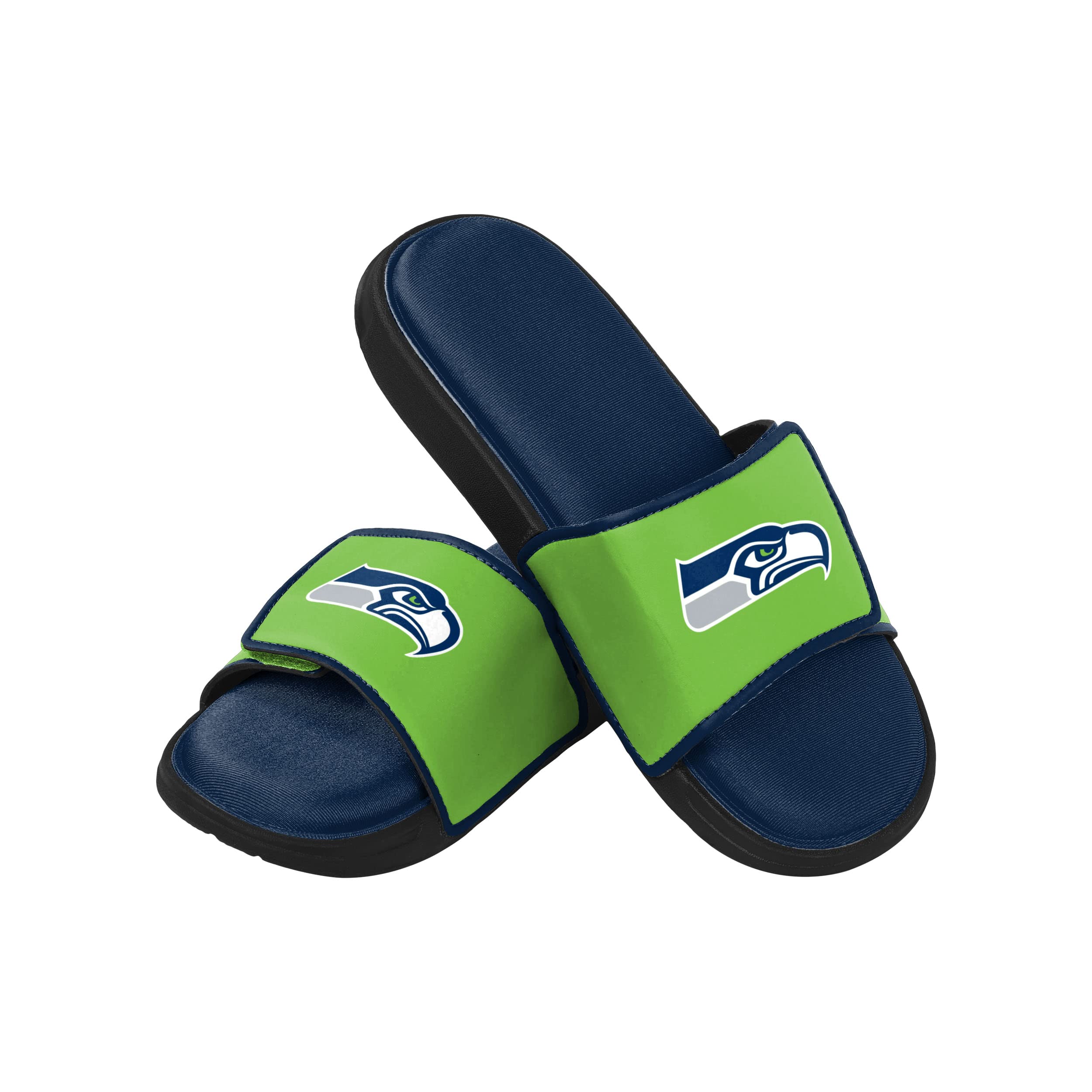 FOCO Seattle Seahawks NFL Mens Foam Sport Slide - M
