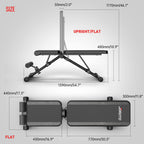 Joroto Md35 Adjustable Weight Bench 8X4X3X2 Positions- 700 Pounds Load Foldable Strength Training Benches For Full Body Workout