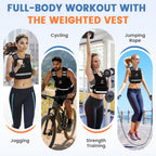 FUFF Weighted Vest Woman, 20-32 Lb Adjustable Weight Vest for Women Men, Female Strength Training Body Vest for Walking Exercise