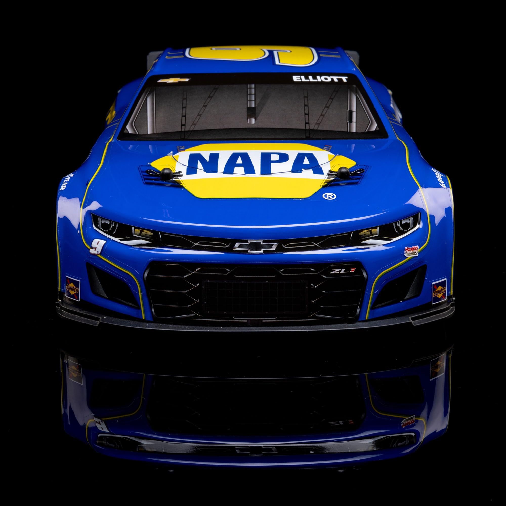 Losi 1/12 NASCAR RC Race Car Chase Elliott No. 9 2025 NAPA Chevrolet ZL1 2S AWD Brushed On-Road Battery & Charger Included Blue