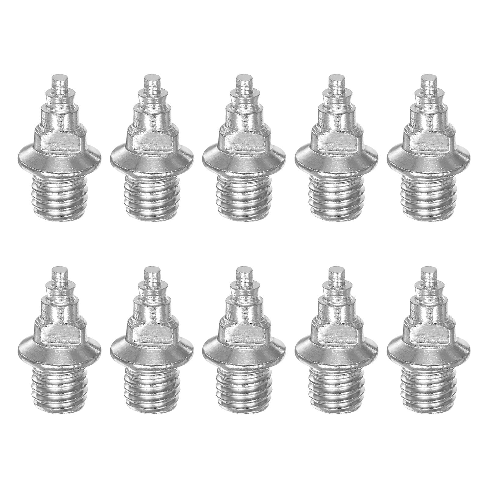 HARFINGTON 10pcs Track Spikes 6.7mm Tower Nails Hard Steel Replacement Spikes for Middle Long-Distance Running Track Shoes, Silv