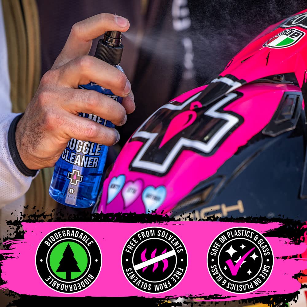 Muc Off Visor, Lens, And Goggle Cleaner Blue, 250Ml