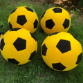 Vinfgoes 4 PCS 8 Inflatable Sticky Soccer Ball Kick Darts Balls for Inflatable Soccer Dart Board Outdoor Training Felt Soccer 