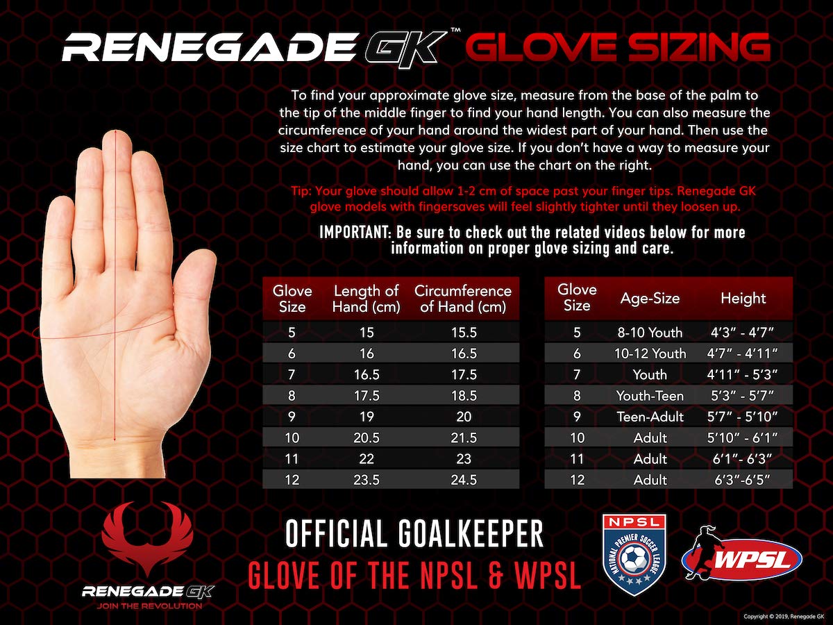 Renegade Gk Talon Cryo Goalie Gloves With Pro-Tek Fingersaves | 3.5+3Mm Hyper Grip & 4Mm Duratek | White, Gray, Blue Soccer Goal