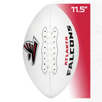 Franklin Sports Nfl Atlanta Falcons Autograph Football - Official Size White Panel Souvenir Football For Autographs + Signatures