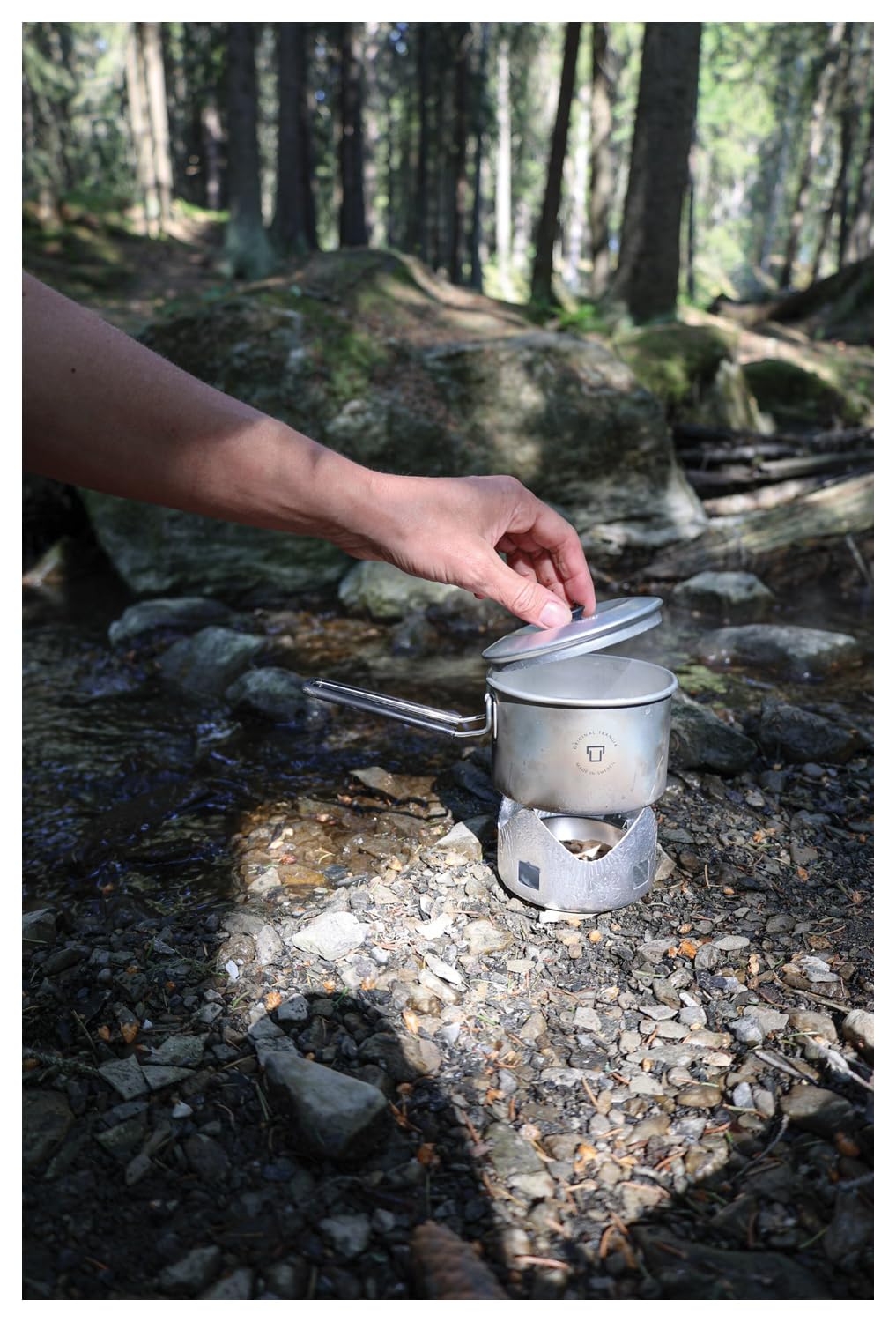 Trangia Micro Original Lightweight Compact Stove  Perfect For Solo Camping  Includes T-Cup W/Lid