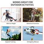 Newdoar Fixed Plate Micro Pulley,28Kn Ce Certified General Purpose Small Aluminum Rope Pulleys For Climbing/Aloft Work/Rappellin