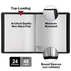 Dunwell Art Portfolio Binder 85X11 - (Black) Portfolio Folder For Artwork, Letter Size Document, Flexible Cover Presentation Boo