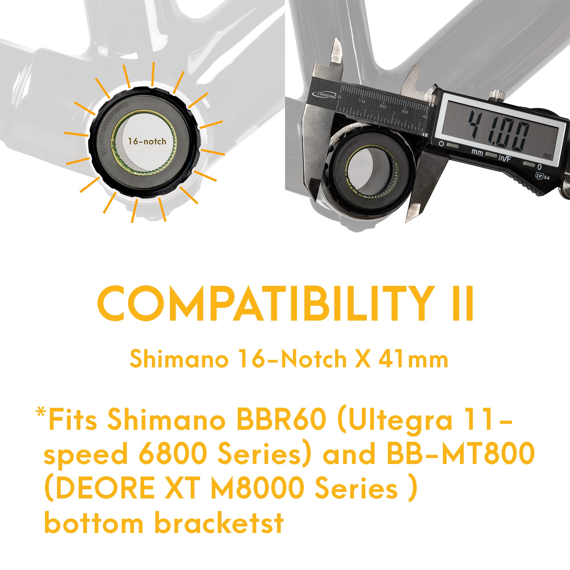 Bike Hand 4 In 1 Bicycle Bottom Bracket Removal Crank Tool - Compatible With Shimano Hollowtech Ii - For Shimano Bbr60 - For Shi