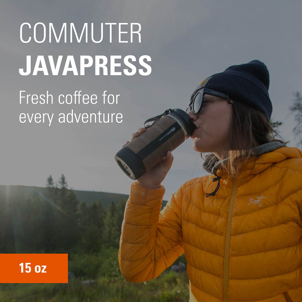 Gsi Outdoors Commuter Javapress | Insulated, Spill-Resistant Javapress For Commuting, Travels And Camping