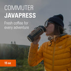 Gsi Outdoors Commuter Javapress | Insulated, Spill-Resistant Javapress For Commuting, Travels And Camping