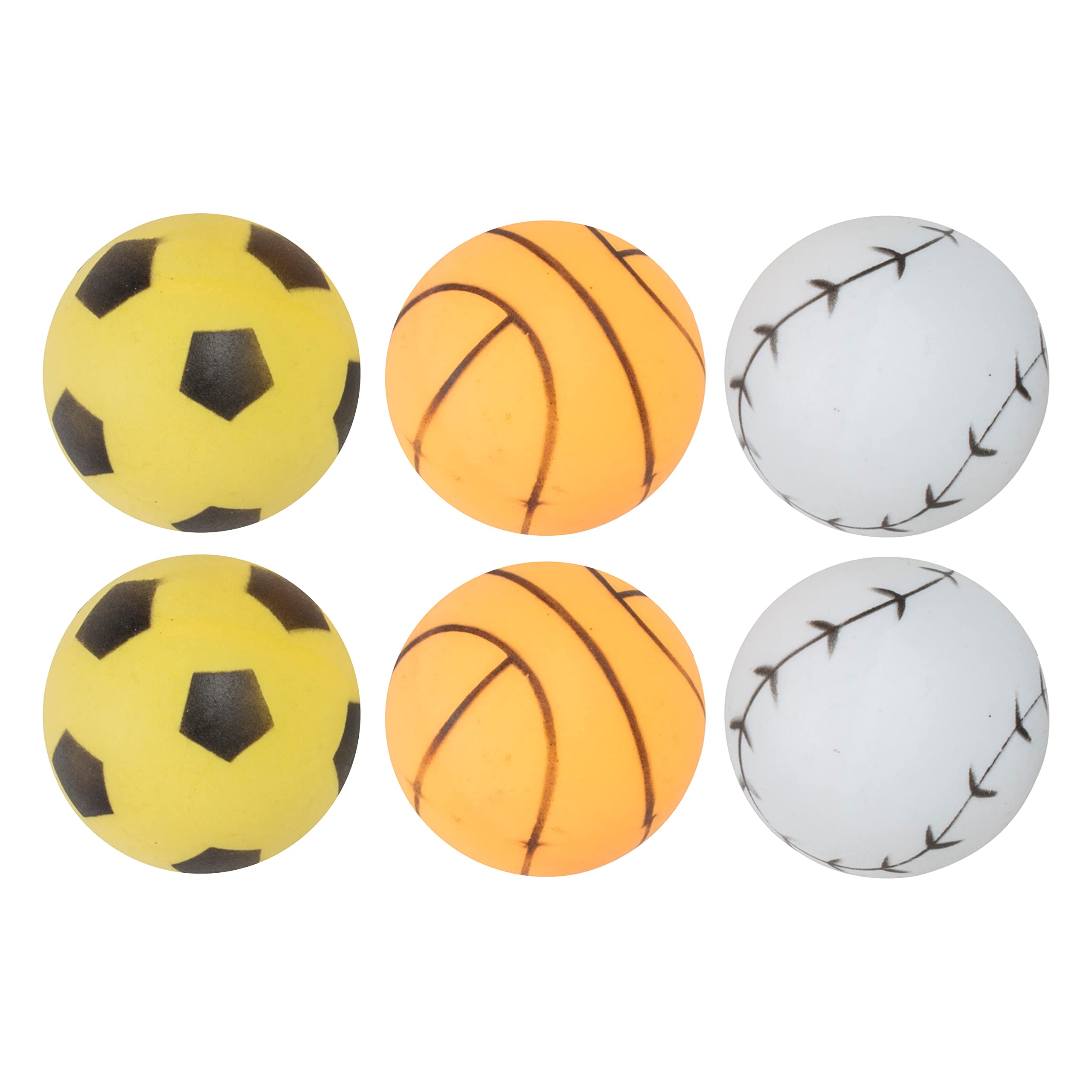 Stiga 6 Pack Sports Table Tennis Balls - 40Mm Ittf Regulation Size And Weight Ping Pong Balls